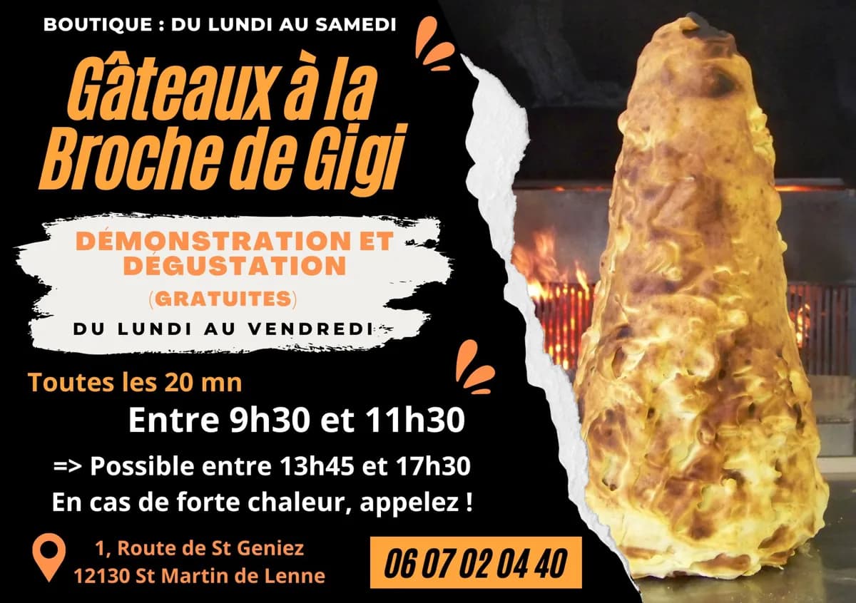 Visite de l'Atelier de fabrication de gâteaux à la broche chez Gigi