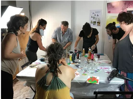 Atelier de peinture à Lunel