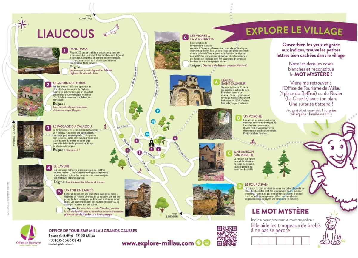 Jeu de piste papier, familial et en autonomie - Liaucous & Mostuéjouls