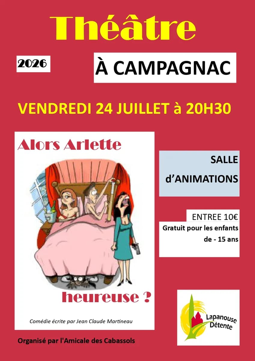 Soirée théâtre : "Alors Arlette, heureuse ?"